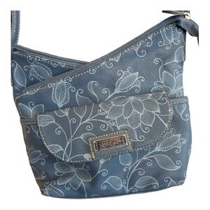 MultiSac Blue Floral Crossbody Bag